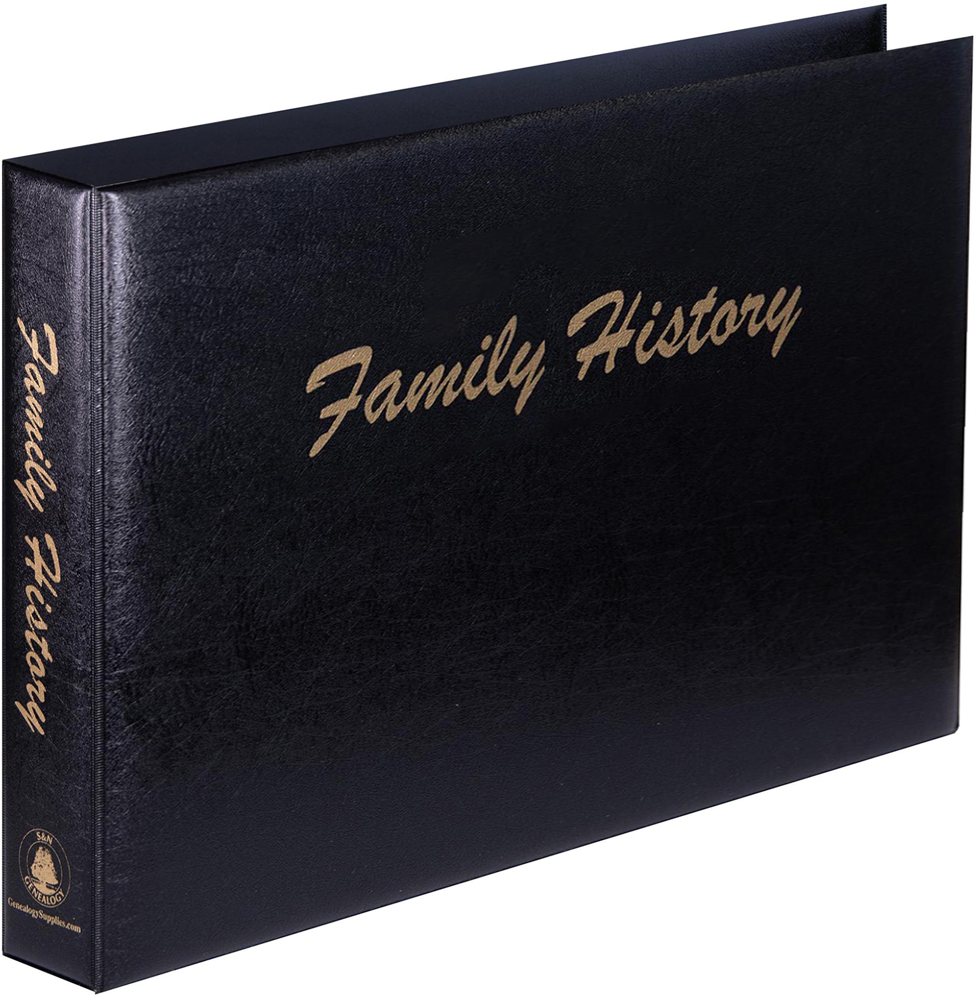 A3 Luxury Black Family History Binder