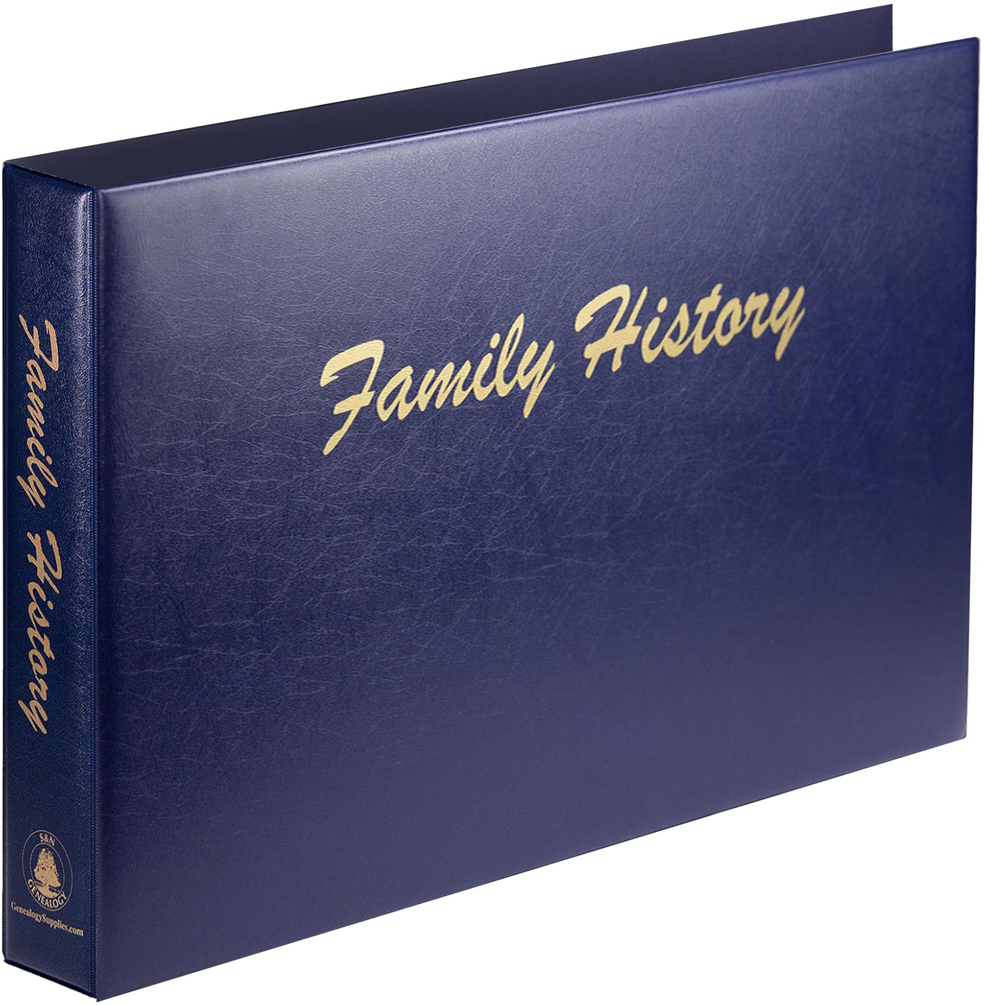 A3 Luxury Blue Family History Binder