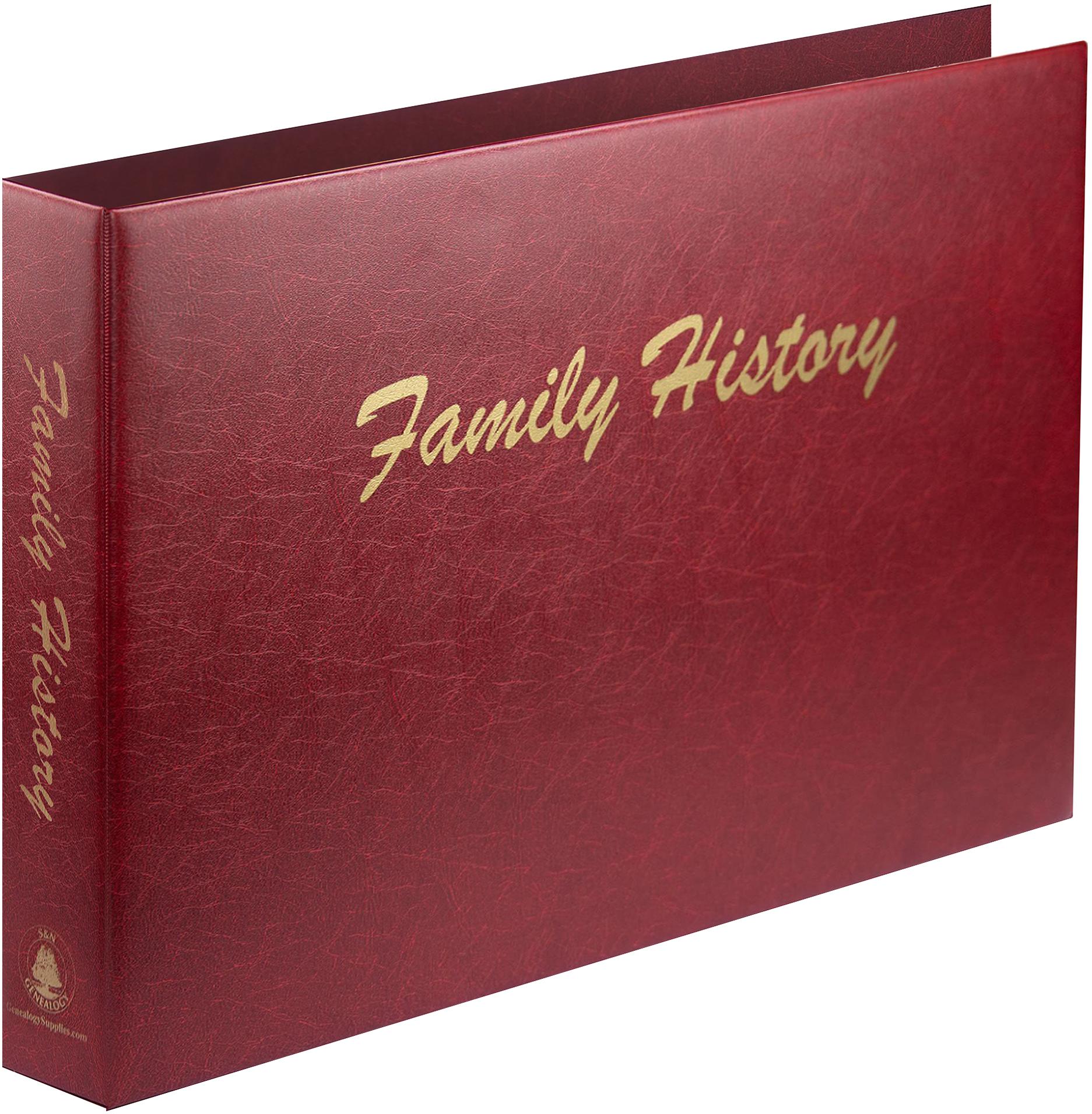 A3 Luxury Burgundy Family History Binder