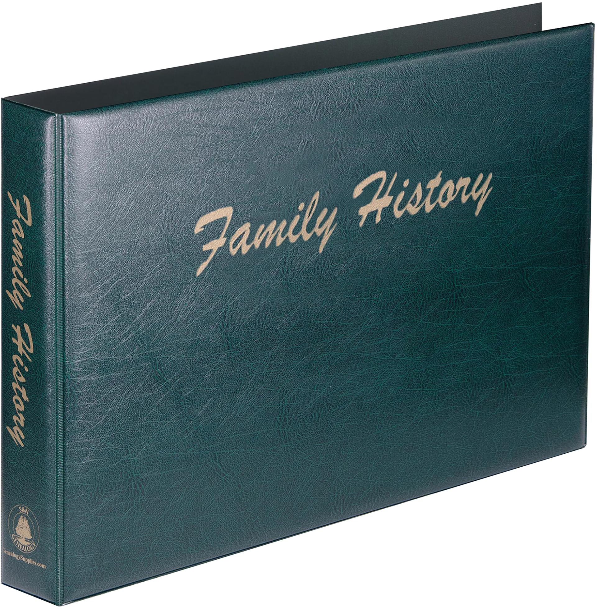 A3 Luxury Green Family History Binder