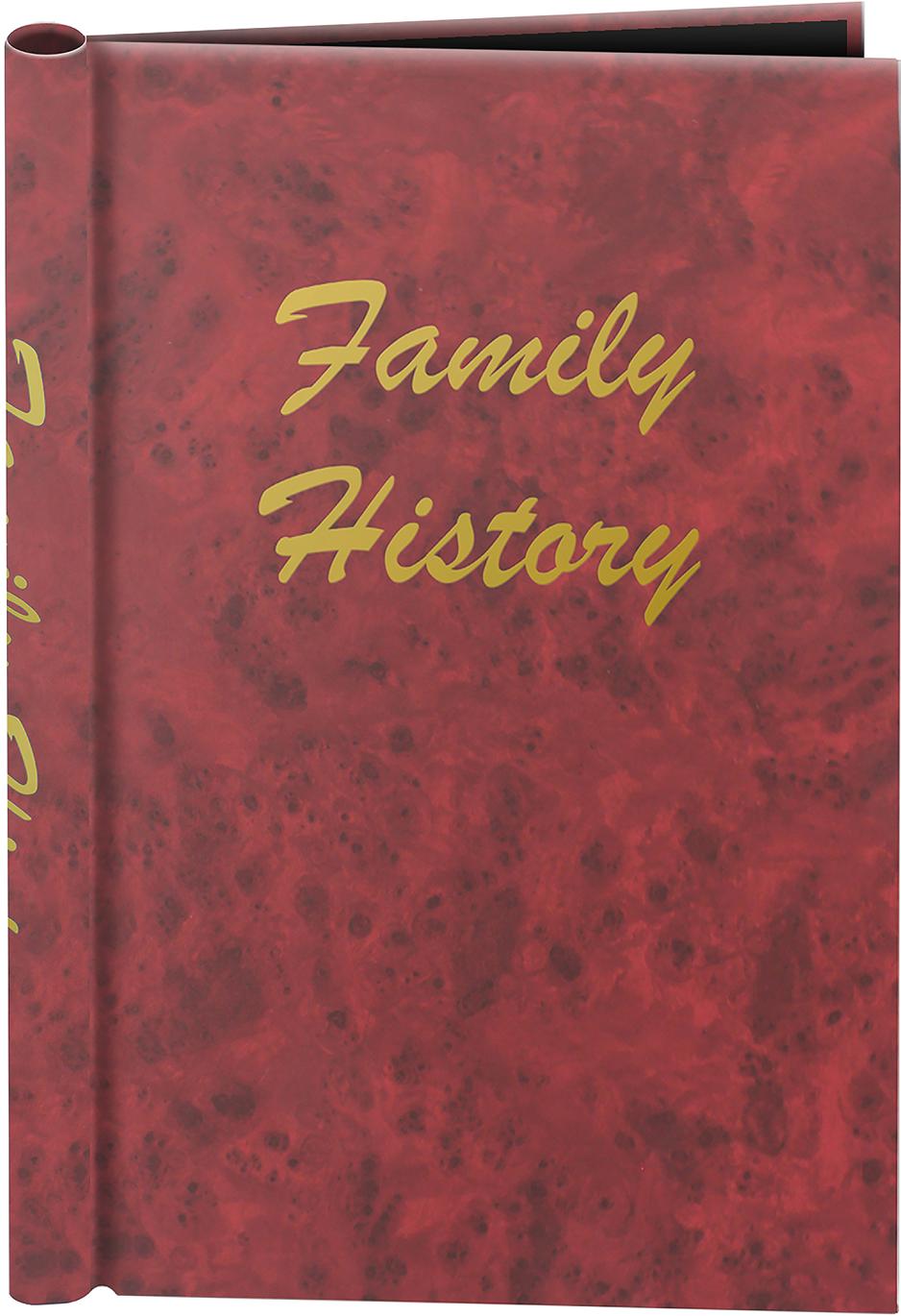 A4 Burgundy Family History Springback Binder