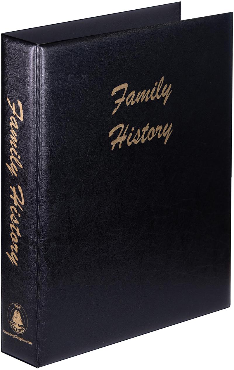 A4 Luxury Black Family History Binder