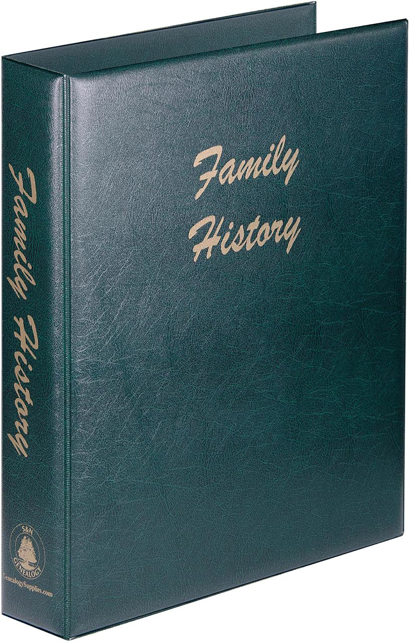 A4 Luxury Green Family History Binder