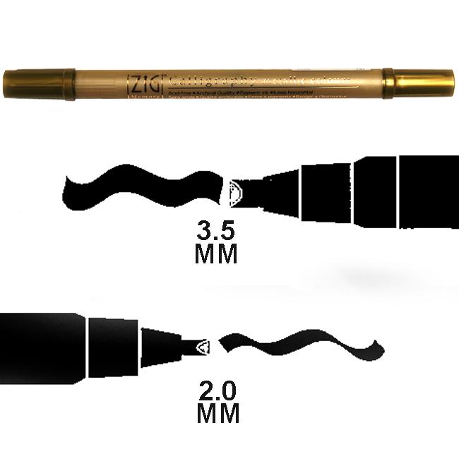 Acid Free Calligraphy Pen - Gold (Metallic Colour)