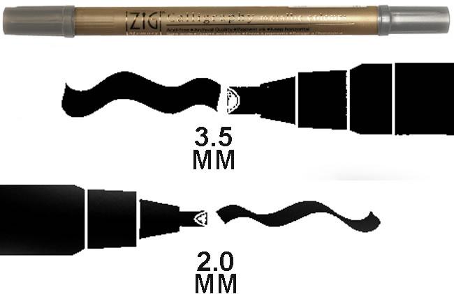 Acid Free Calligraphy Pen - Silver (Metallic Colour)