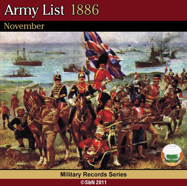 Army List 1886 - November