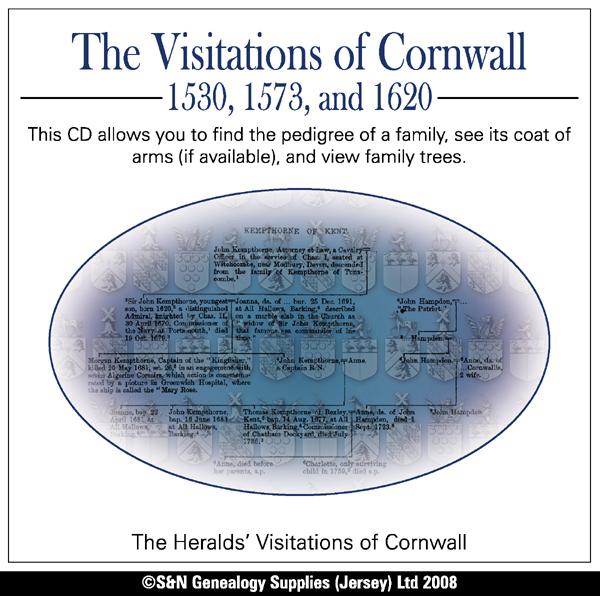 Cornwall, The Visitations of Cornwall 1530, 1573, and 1620