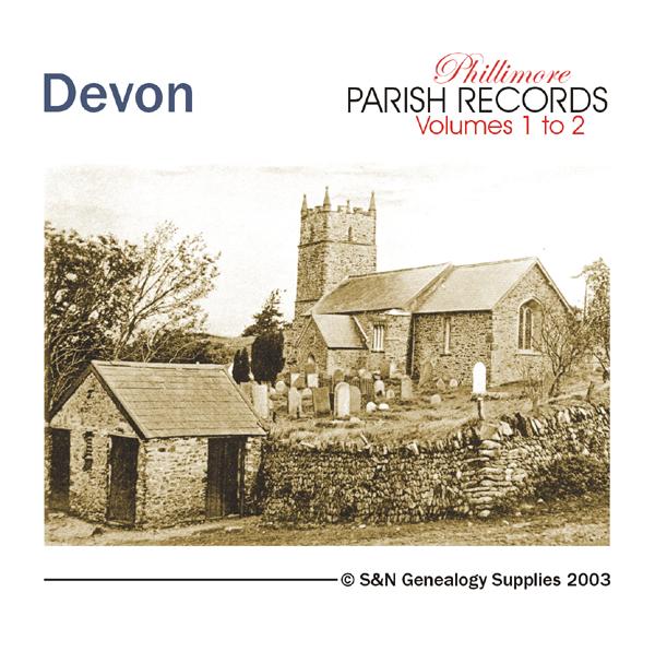 Devonshire Phillimore Parish Records (Marriages) Volumes 01 & 02 on one CD - Free Postage