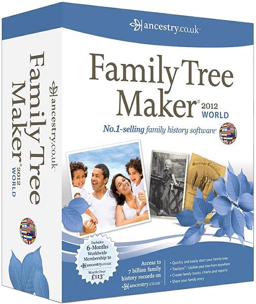 Family Tree Maker 2012 World Software + Free Genealogy Book & CD
