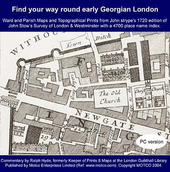 Find your way round Early Georgian London - Map CD