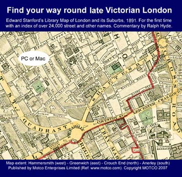 Find your way round Late Victorian London - Map CD