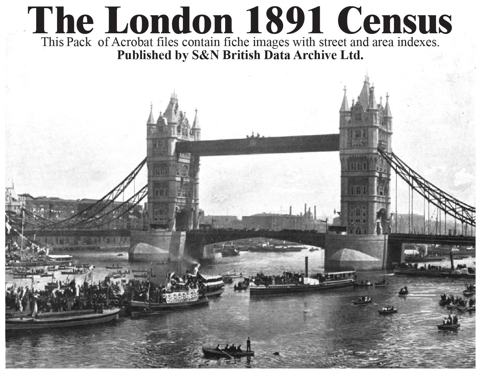 London 1891 Census (CD) (Heavy Item)