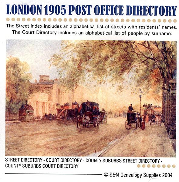 London 1905 - Kelly's Post Office Directory 