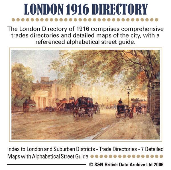 London 1916 - Directory 
