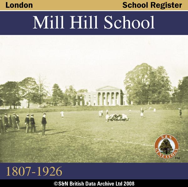 London, Mill Hill School Register 1807-1926