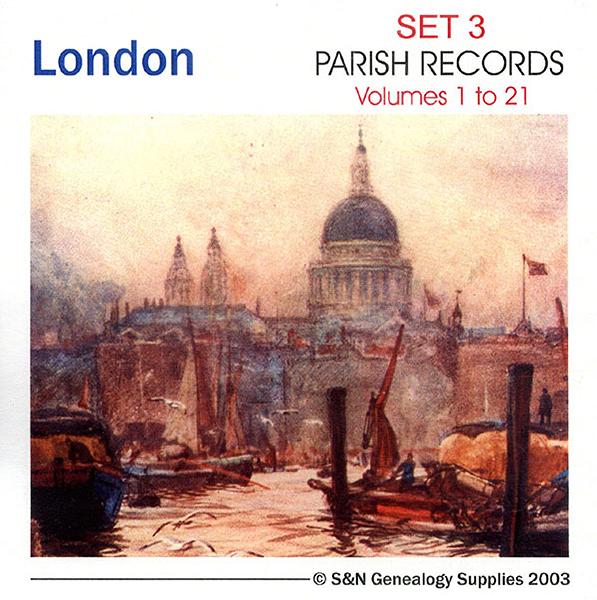 London Registers Set 3 - 21 Volumes