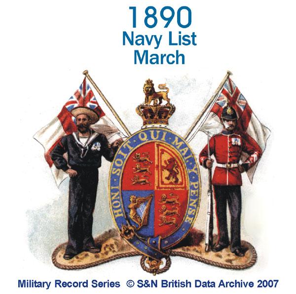 Navy List 1890 - March