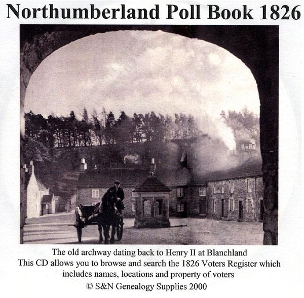 Northumberland Poll book of 1826
