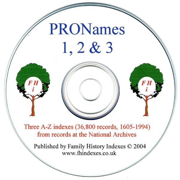 PRONames 1605-1994
