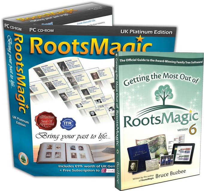 RootsMagic UK Version 6 Platinum Edition with Getting the Most out of RootsMagic 6 Book
