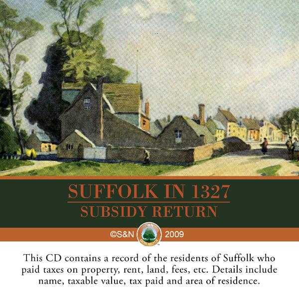 Suffolk in 1327 Subsidy Returns