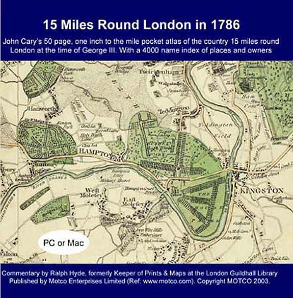More info about 15 Miles Round  London in 1786 - Map CD