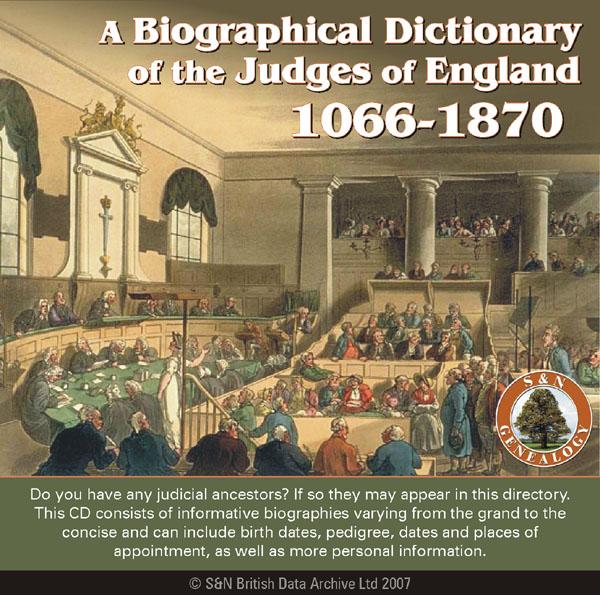 More info about A Biographical Dictionary of the Judges of England 1066-1870
