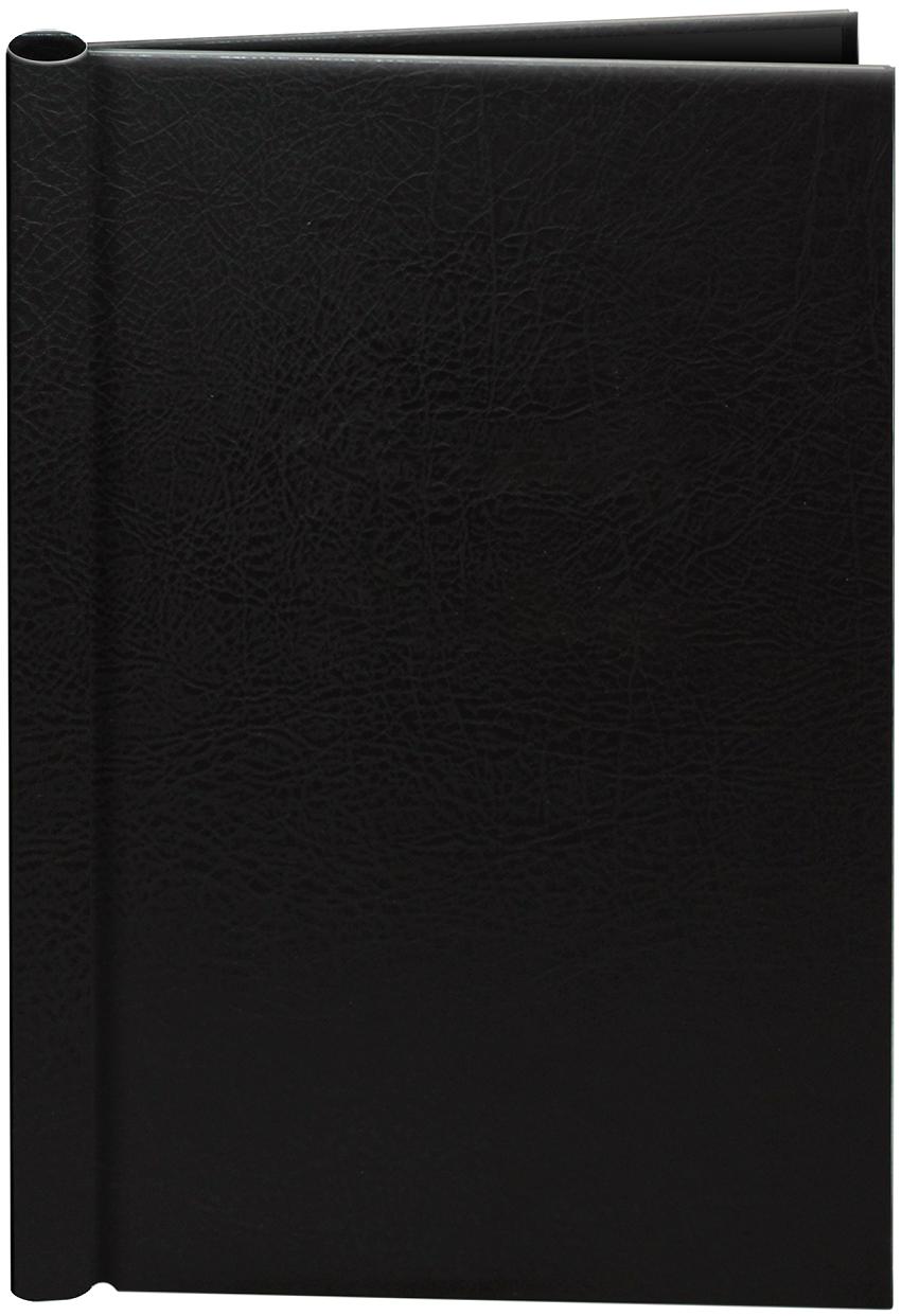 A4 Black Leather Effect Family History Springback Binder - Untitled