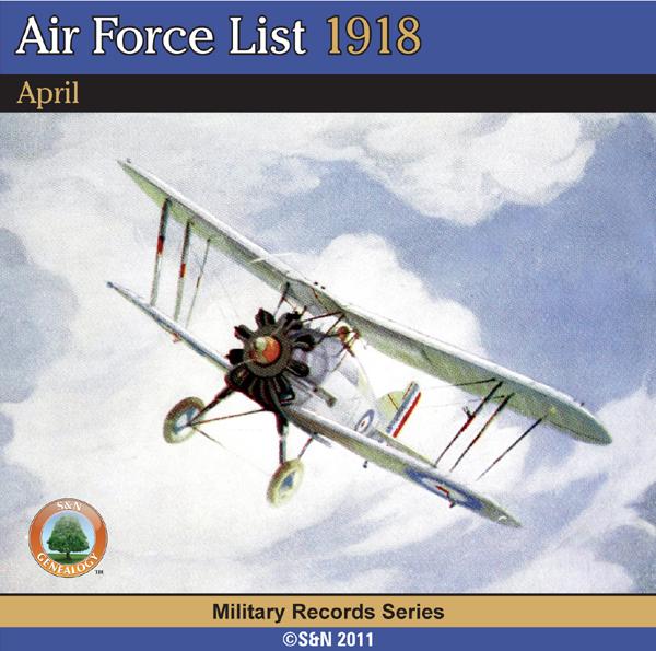 More info about Air Force List 1918  - April