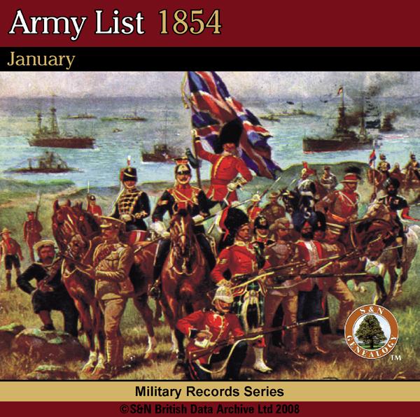 More info about Army List 1854 - January