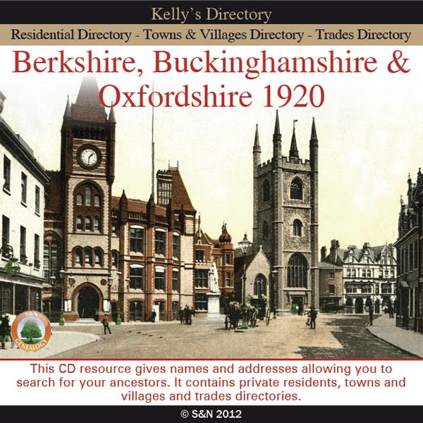 More info about Berkshire, Buckinghamshire & Oxfordshire Kelly's 1920 Directory