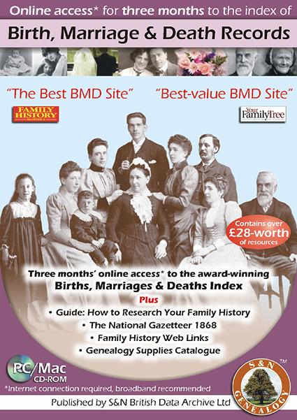More info about Birth, Marriage & Death Records - Online access for three months
