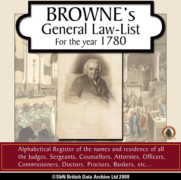 More info about Browne's General Law-List 1780
