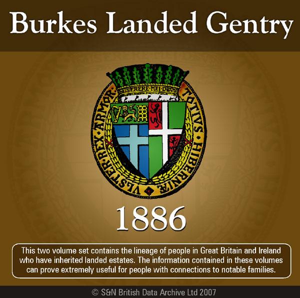 More info about Burke's Landed Gentry 1886