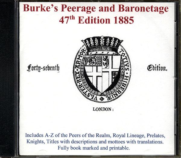 More info about Burke's Peerage and Baronetage 1885
