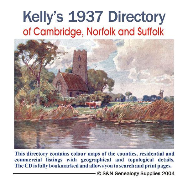 More info about Cambridgeshire, Norfolk and Suffolk 1937 Kelly's Directory
