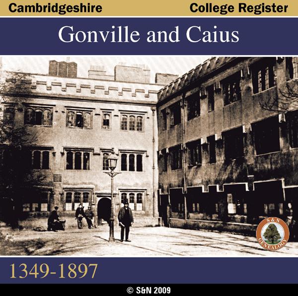 More info about Cambridgeshire, Gonville and Caius College Register 1349-1897