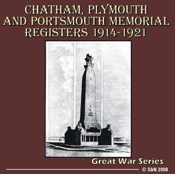 More info about Devon, Hampshire, Kent - Chatham, Plymouth and Portsmouth  Memorial Registers 1914-1921