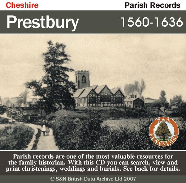 Cheshire, Prestbury Parish Registers 1560-1636