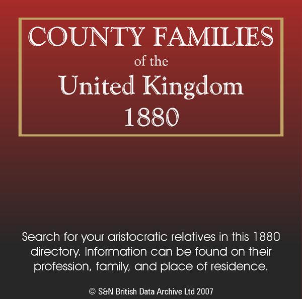More info about County Families of the United Kingdom 1880