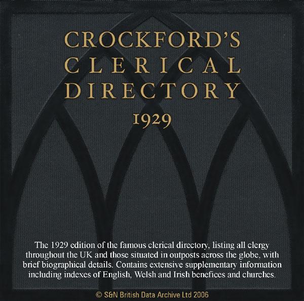Crockford's Clerical Directory 1929