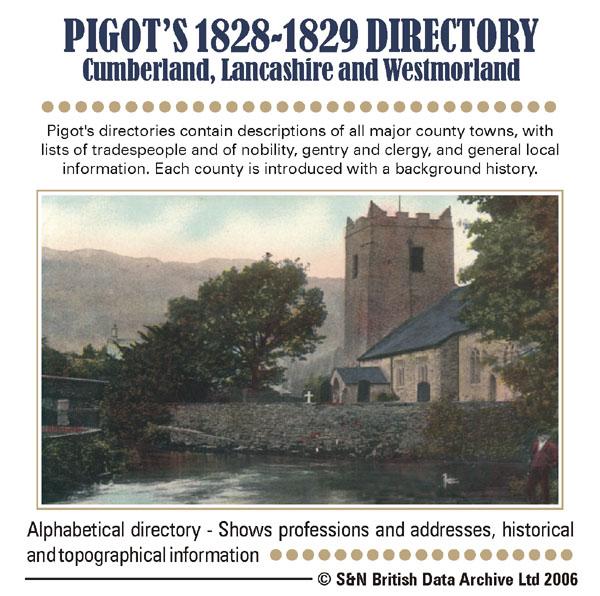 More info about Cumberland, Lancashire and Westmorland Pigot's 1828-1829 Directory