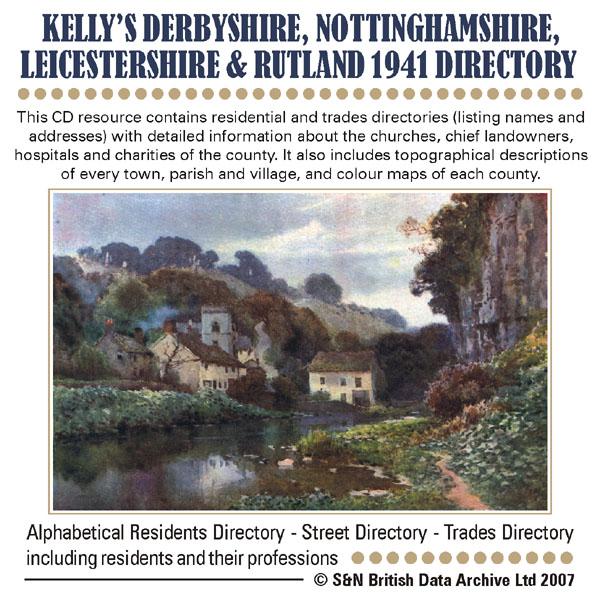 More info about Derbyshire, Nottinghamshire, Leicestershire & Rutland Kelly's 1941 Directory