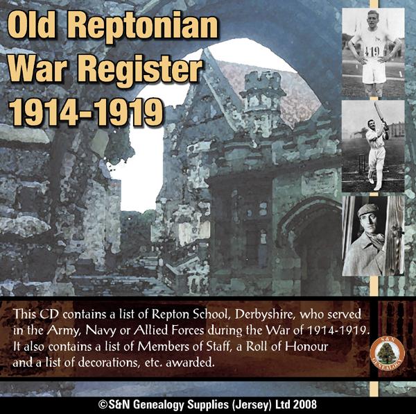 More info about Derbyshire, Old Reptonian War Registers 1914-1919 