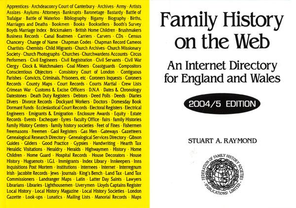 Family History on the Web - An Internet Directory for England & Wales