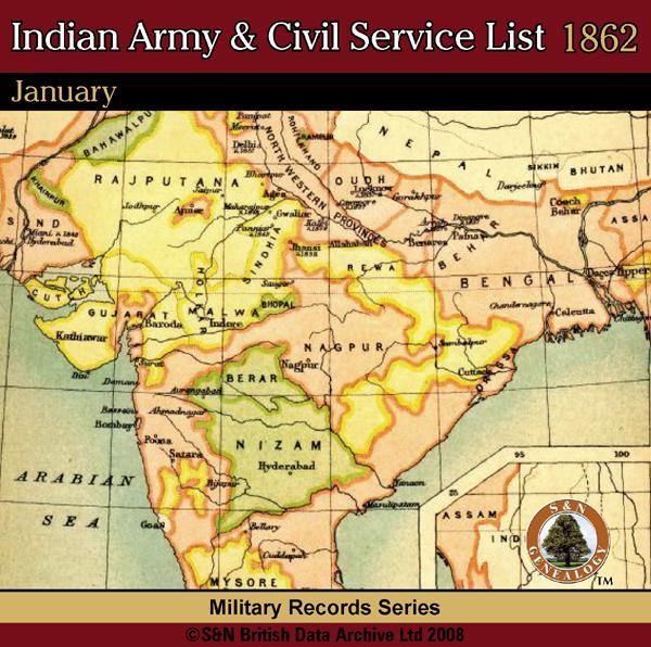More info about Indian Army & Civil Service List 1862 - January