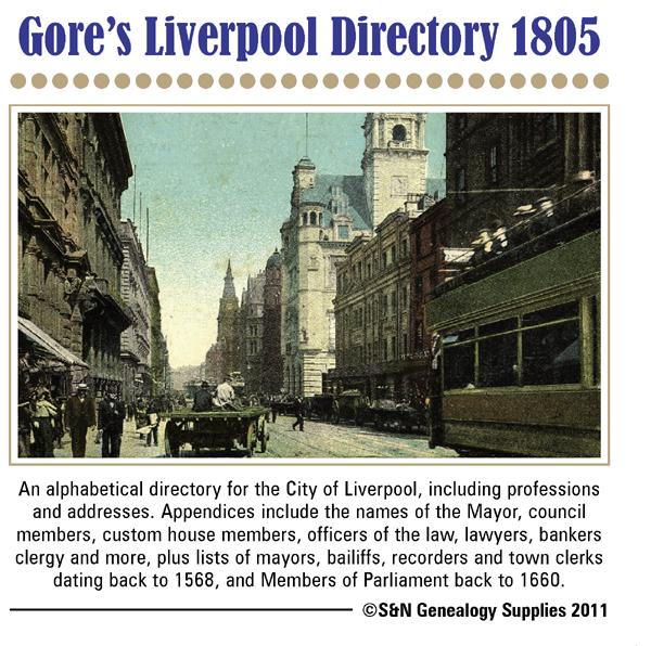 More info about Lancashire, Gore's Liverpool Directory, 1805