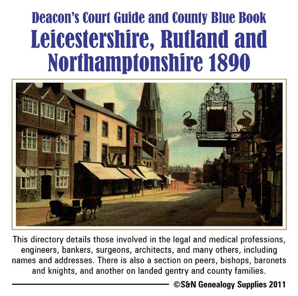 More info about Leicestershire, Rutland & Northamptonshire Deacon's 1890 County Blue Book