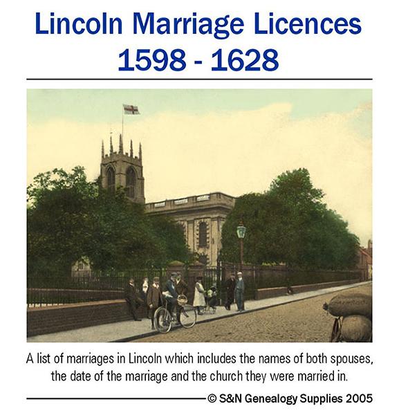 More info about Lincoln Marriage Licences 1598 - 1628