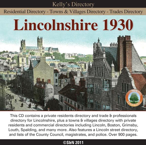 More info about Lincolnshire Kelly's Directory 1930